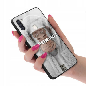 Etui GLASS do SAMSUNG A11 Bearbrick Misie Wzory
