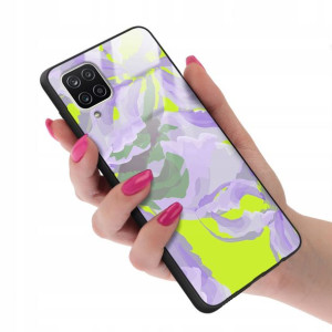 Etui GLASS do SAMSUNG A12 5G Case Kwiaty Top Wzory