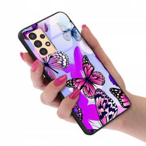 Etui Glass do SAMSUNG A13 4G Case Motyle Top Wzory