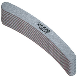 SUNONE 10x pilnik banan 180/240 zebra do manicure