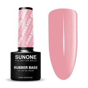 SUNONE rubber base Pink 09 12g baza do przedłużania