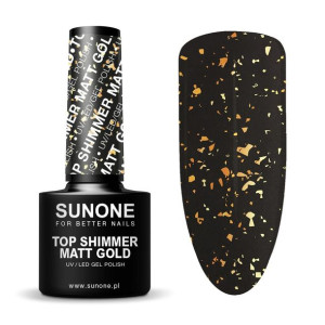 SUNONE top shimmer Matt Gold 5g lakier hybrydowy