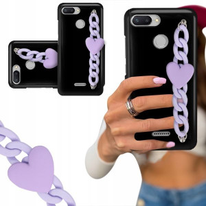 ETUI BLINK CZARNY MAT do XIAOMI REDMI 6 Łańcuszek