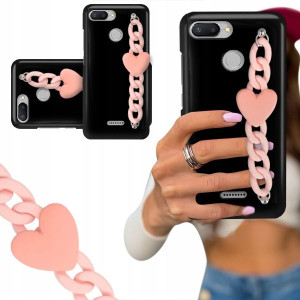 ETUI BLINK CZARNY MAT do XIAOMI REDMI 6 Łańcuszek