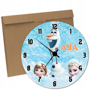 ZEGAR ścienny dla dzieci FROZEN ELSA PREZENT Y4