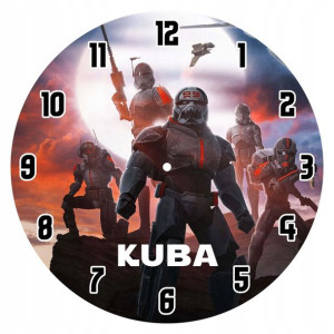 Zegar Ścienny Star Wars Bad Batch Dla Dzieci Z1
