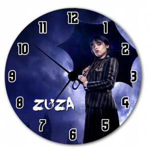 Zegar Ścienny Wednesday Addams Nevermore Jenna Y5