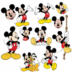 Naklejki Na Ściane Duże Myszka Mickey Disney Z2
