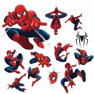 Naklejki Na Ściane Duże Spiderman Marvel Z2