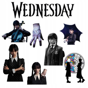 Naklejki Na Ściane Duże Wednesday Addams Z2