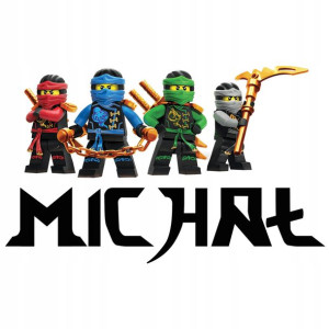 Naklejki Na Ściane Twoje Imię Lego Ninjago Z2