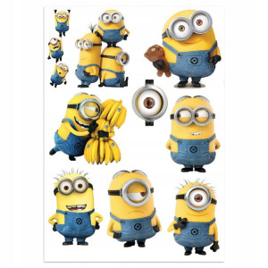 Naklejki Minionki Dekoracje Postacie A4 Z2