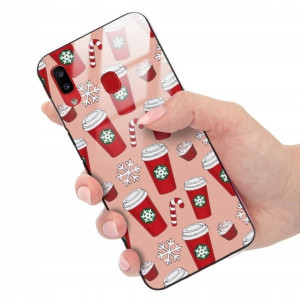 ETUI GLASS do SAMSUNG A20 Święta Christmas Wzory