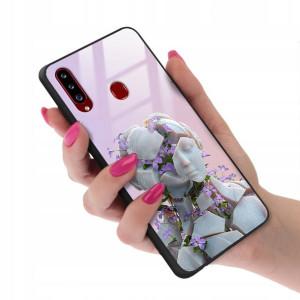 Etui GLASS do SAMSUNG A20S Case Biologiczne Wzory