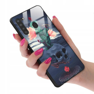 Etui GLASS do SAMSUNG A21 Case Biologiczne Wzory