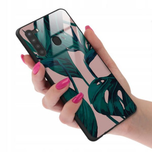 Etui GLASS do SAMSUNG A21 Case Modne Kobiece Wzory