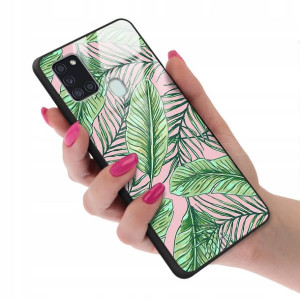 Etui GLASS do SAMSUNG A21S Case Kwiatki Lato Wzory