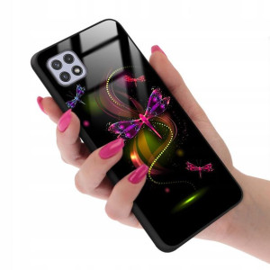 Etui Glass do SAMSUNG A22 5G Obudowa Motyle Wzory