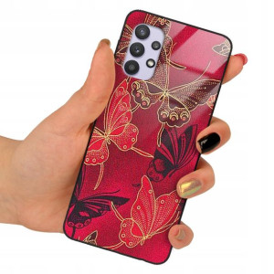 Etui Glass do SAMSUNG A32 5G Obudowa Motyle Wzory