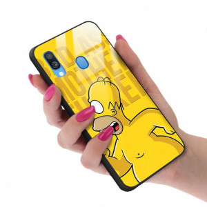 Etui GLASS do SAMSUNG A40 Case Kreskówki Top Wzory