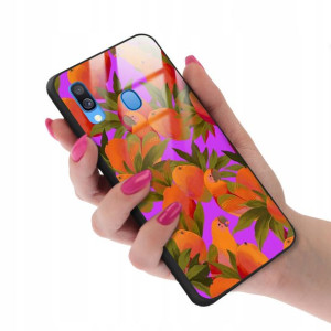 Etui Glass do SAMSUNG A40 Case Wakacyjne Top Wzory