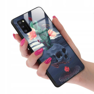 Etui GLASS do SAMSUNG A41 Case Biologiczne Wzory