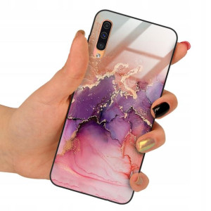 Etui GLASS do SAMSUNG A50 Obudowa Marmurki Wzory