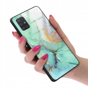 Etui GLASS do SAMSUNG A51 Case Marmurki Top Wzory