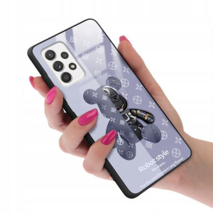 Etui GLASS do SAMSUNG A52 4G Bearbrick Misie Wzory