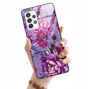 ETUI GLASS do SAMSUNG A52s 5G Flower Natura Wzory