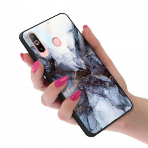 Etui GLASS do SAMSUNG A60 Case Marmurki Top Wzory
