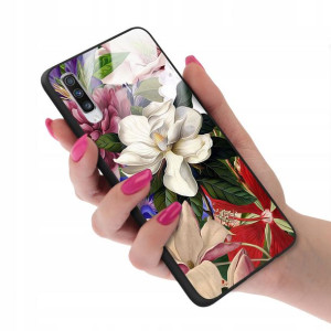 Etui GLASS do SAMSUNG A70S Case Kwiatki Lato Wzory