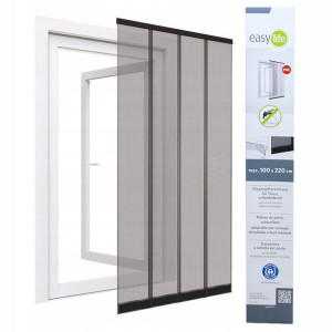 Lamelowa Moskitiera Drzwi 100x220 Poliester Taśma