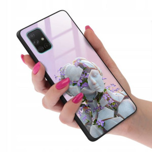 Etui GLASS do SAMSUNG A71 Case Biologiczne Wzory