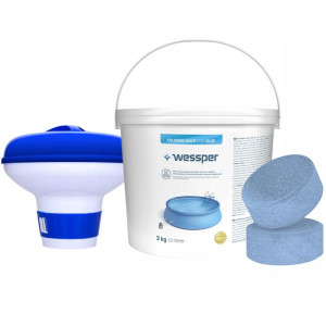 Multitabletki 200g Do Basenu BLUE 3KG + DOZOWNIK