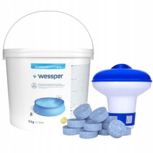 Chlor Tabletki Do Basenu 20g Blue Basen Woda 3kg