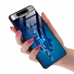Etui GLASS do SAMSUNG A80 Case Biologiczne Wzory