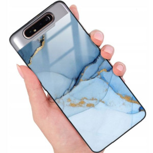 Etui Glass Do Samsung A80 Marmurek Case Mix Wzory