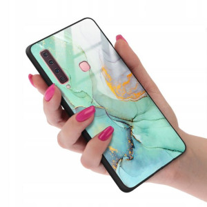 Etui GLASS do SAMSUNG A9 2018 Case Marmurki Wzory