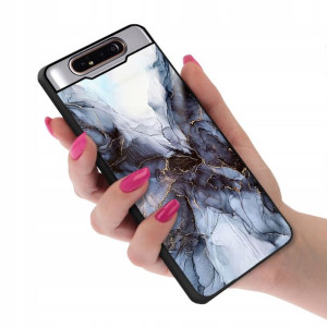 Etui GLASS do SAMSUNG A90 Case Marmurki Top Wzory