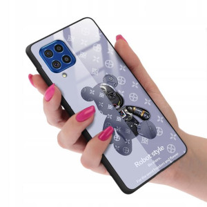 Etui GLASS do SAMSUNG F62 Bearbrick Misie Wzory