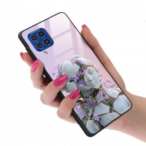 Etui GLASS do SAMSUNG F62 Case Biologiczne Wzory
