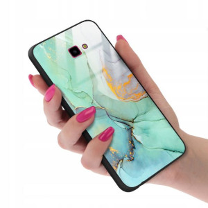Etui GLASS do SAMSUNG J4 PLUS 2018 Marmurki Wzory