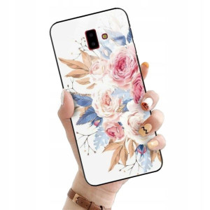 ETUI GLASS do SAMSUNG J6 PLUS 2018 Flower Wzory