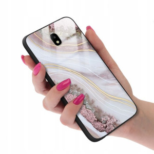 Etui GLASS do SAMSUNG J7 2017 Case Marmurki Wzory