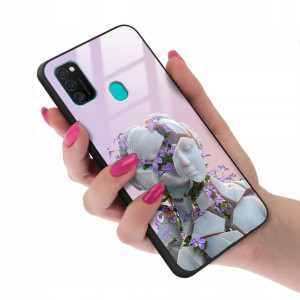 Etui GLASS do SAMSUNG M30s Case Biologiczne Wzory