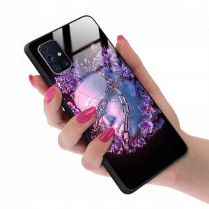 Etui GLASS do SAMSUNG M31S Case Biologiczne Wzory