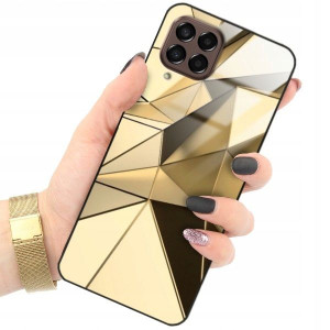 ETUI GLASS do SAMSUNG M33 5G Gold Glamour Wzory