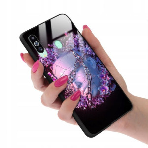Etui GLASS do SAMSUNG M40 Case Biologiczne Wzory