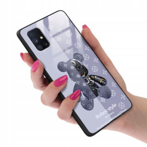 Etui GLASS do SAMSUNG M51 Bearbrick Misie Wzory